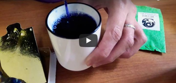 Тайский синий чай Клитория с привкусом отварного куртофеля